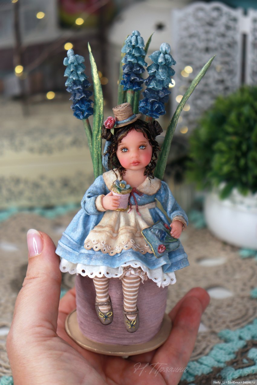 Весенняя феечка Кэти. Интерьерная ватная игрушка (фото 2)