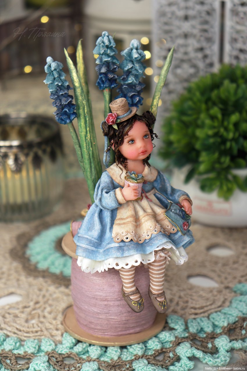 Весенняя феечка Кэти. Интерьерная ватная игрушка