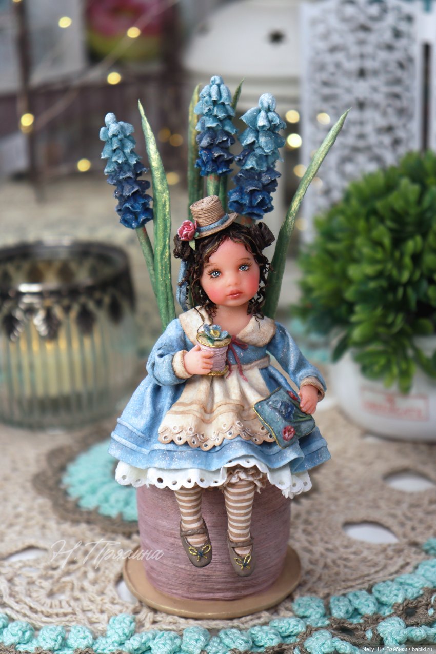 Весенняя феечка Кэти. Интерьерная ватная игрушка