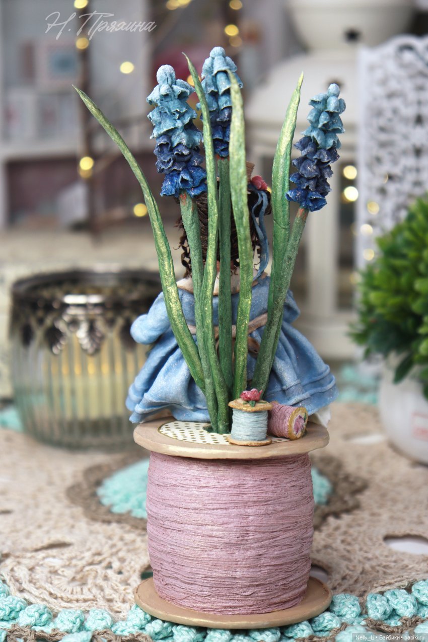 Весенняя феечка Кэти. Интерьерная ватная игрушка (фото 10)