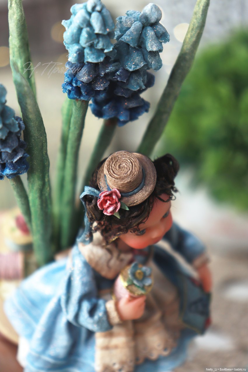 Весенняя феечка Кэти. Интерьерная ватная игрушка