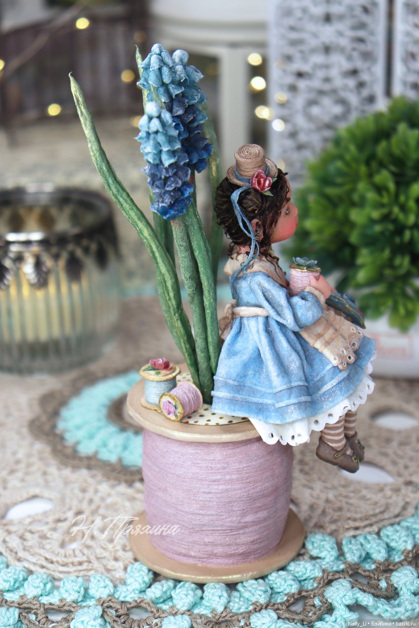 Весенняя феечка Кэти. Интерьерная ватная игрушка
