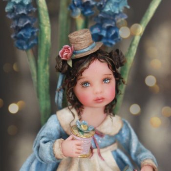 Весенняя феечка Кэти. Интерьерная ватная игрушка