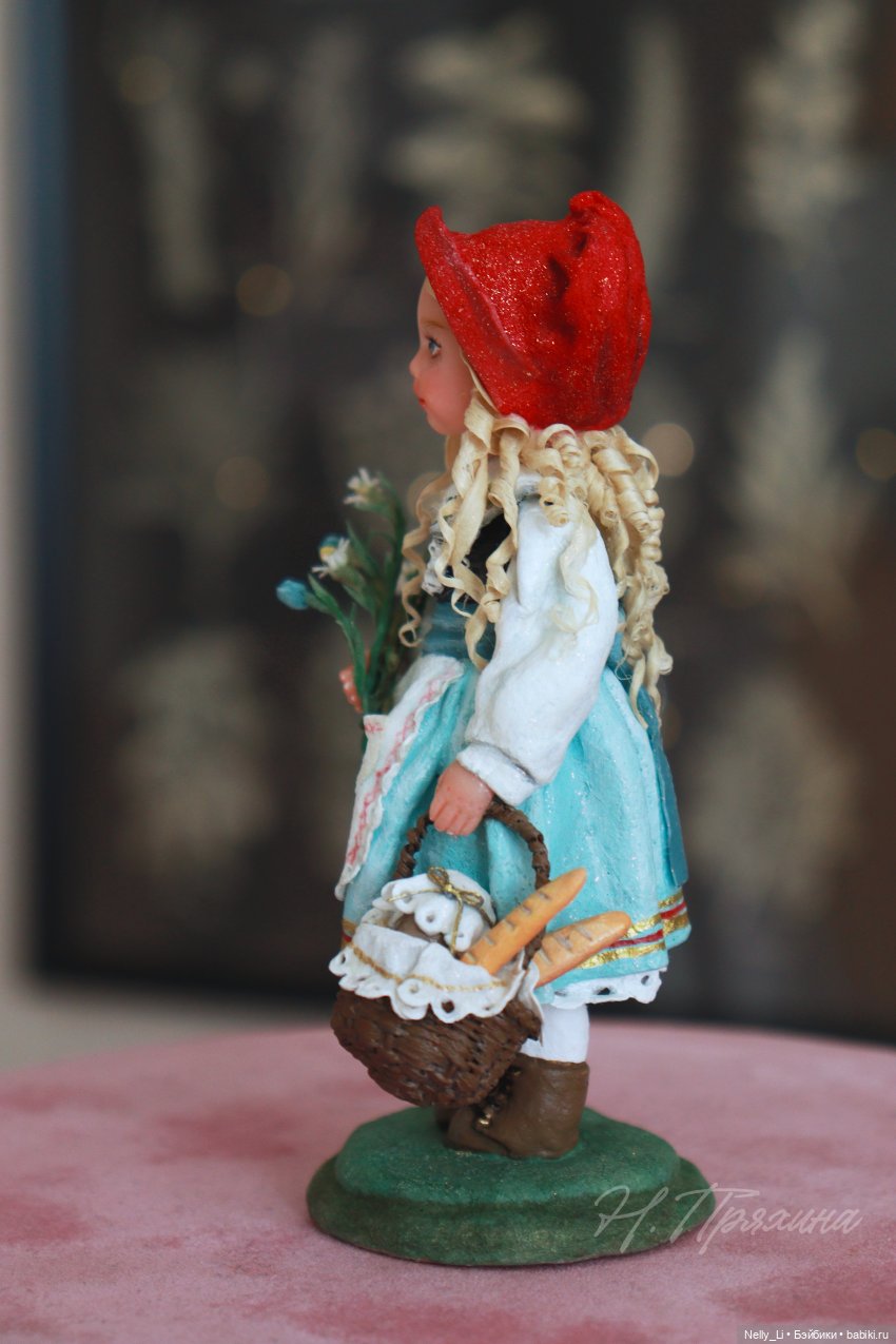 Красная Шапочка. Интерьерная ватная игрушка (фото 10)