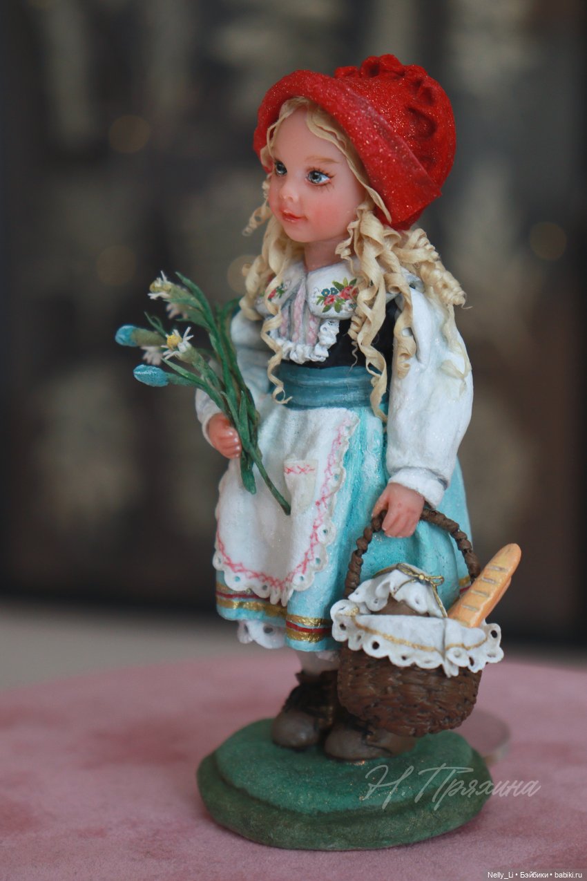 Красная Шапочка. Интерьерная ватная игрушка (фото 7)