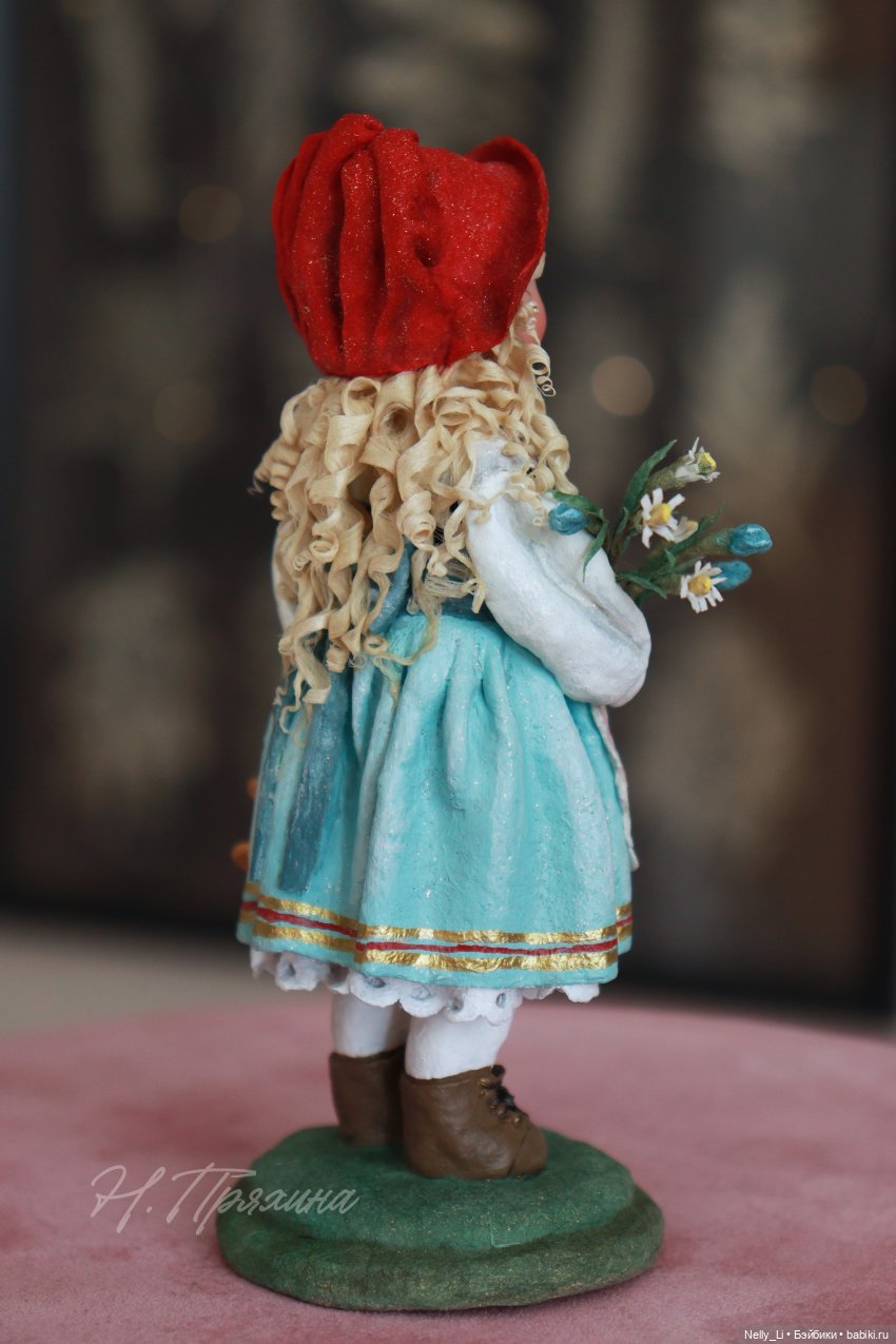 Красная Шапочка. Интерьерная ватная игрушка (фото 6)