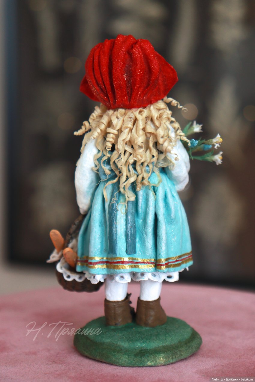 Красная Шапочка. Интерьерная ватная игрушка (фото 5)