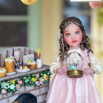 Пасхальное чудо. Интерьерная ватная игрушка