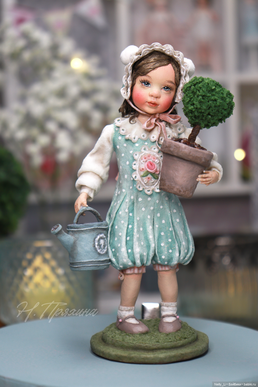 Маленькая помощница. Интерьерная ватная игрушка (фото 8)