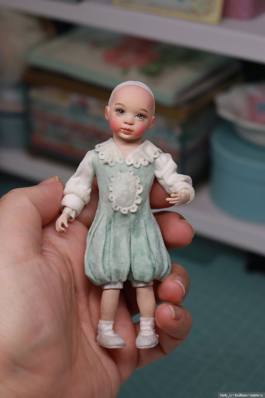 Маленькая помощница. Интерьерная ватная игрушка (фото 3)