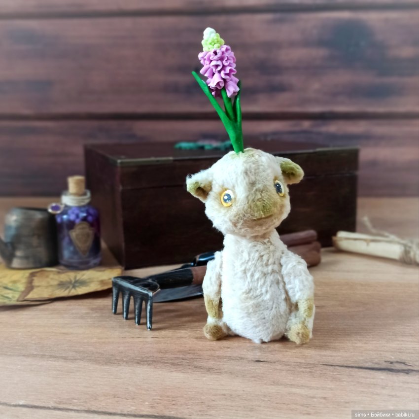 Урок цветоводства — Текстильные игрушки и примитивы: кофейные (фото 4)