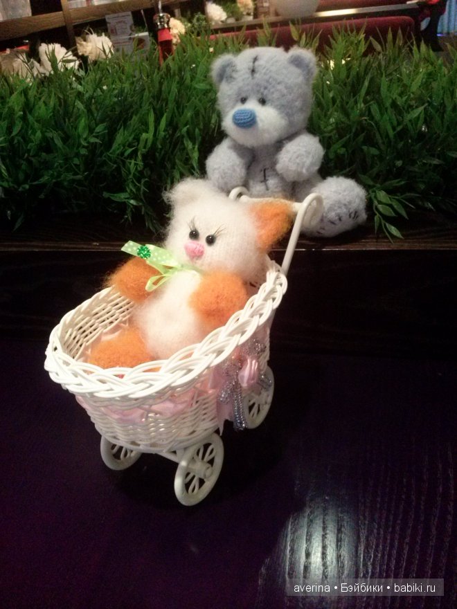 Мишка Теддик и котенок Рыжик. Авторские игрушки ручной работы (фото 7)