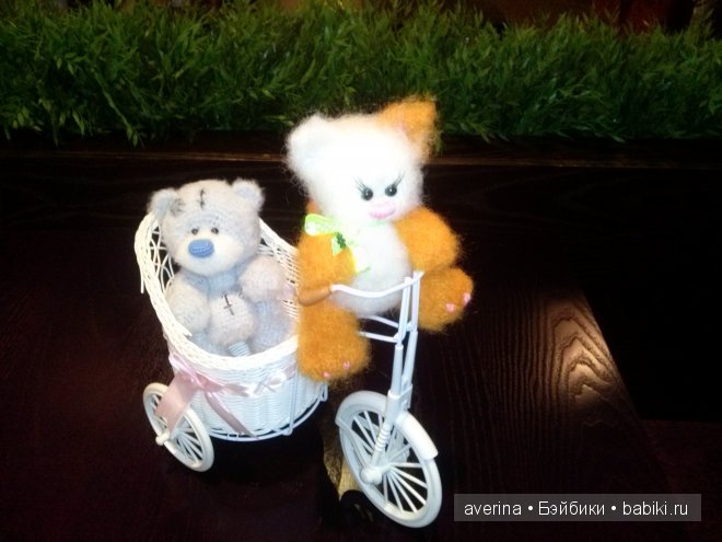 Мишка Теддик и котенок Рыжик. Авторские игрушки ручной работы (фото 5)