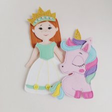 Бумажные куклы из фетра