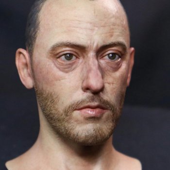 Скульптура головы Jean Reno