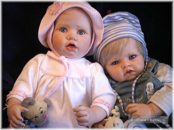 Куклы из резин и фарфора от Хильдегард Гюнцель