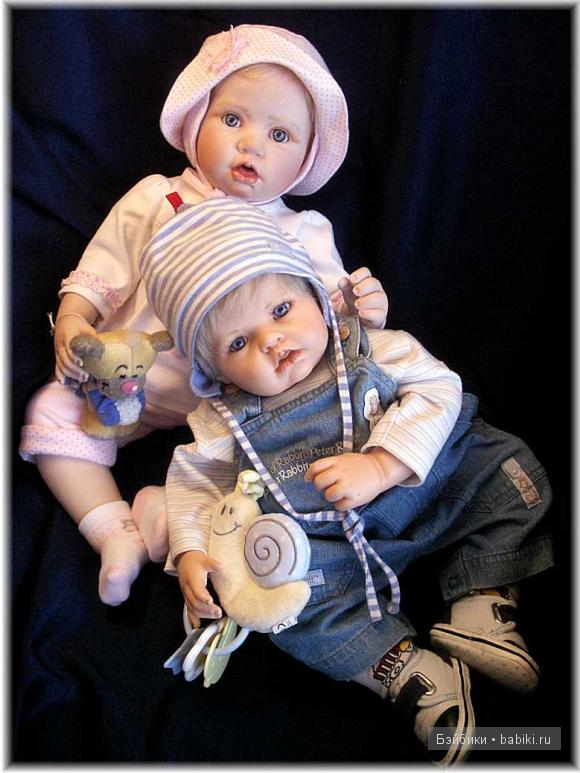 Куклы из резин и фарфора от Хильдегард Гюнцель