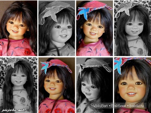 Редкая коллекционная кукла - KINDRA от Annette Himstedt, зимняя коллекция 2008 (фото 2)