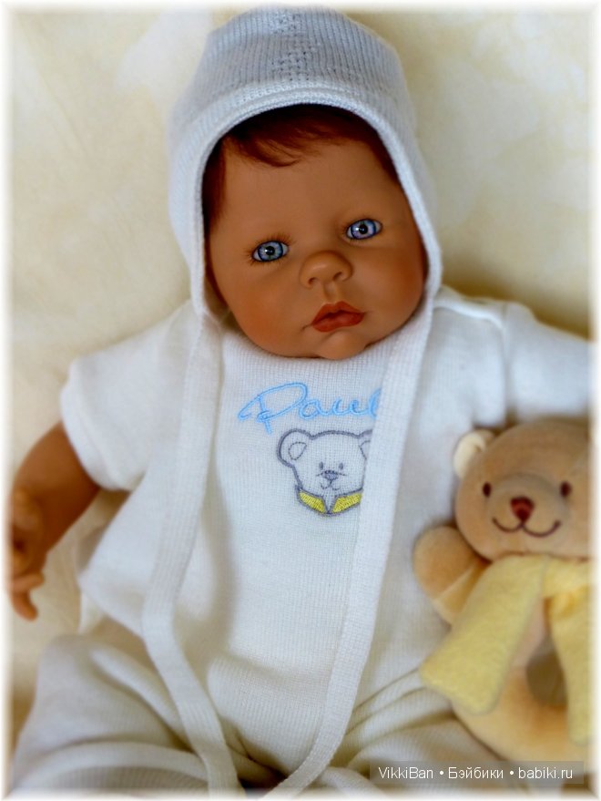 BETTINE KLEMM фирма Zapf коллекционная кукла Baby PAUL (фото 9)