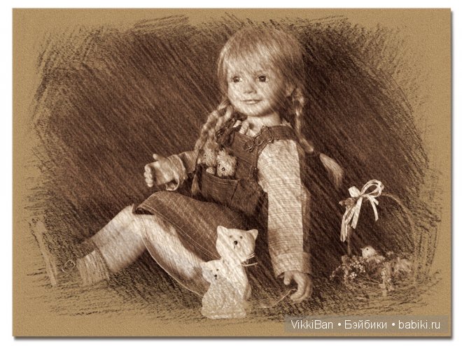 Коллекционная кукла EVA от Sieglinde Frieske (фото 7)