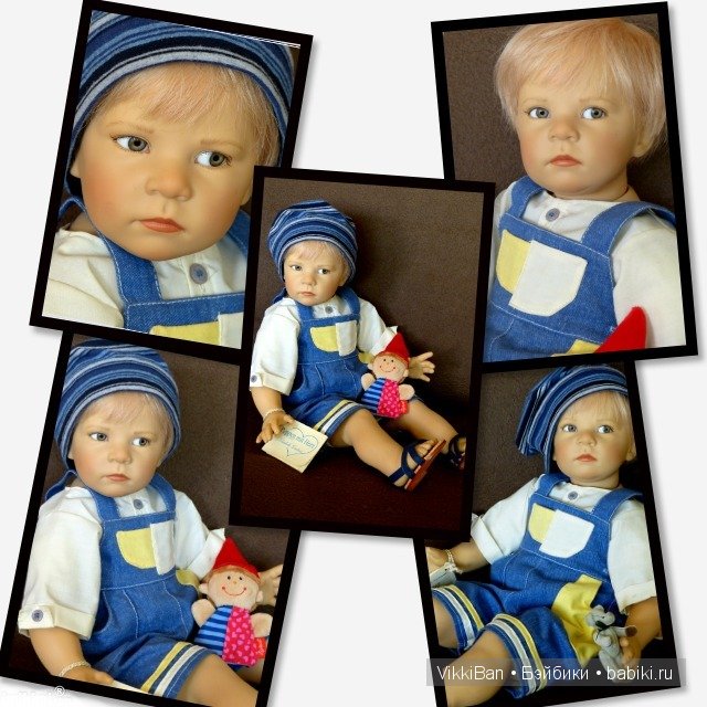 "Fiete" студийная кукла от Elisabeth Lindner, Germany (фото 5)