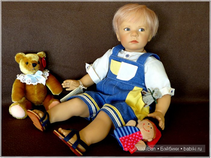 "Fiete" студийная кукла от Elisabeth Lindner, Germany (фото 6)