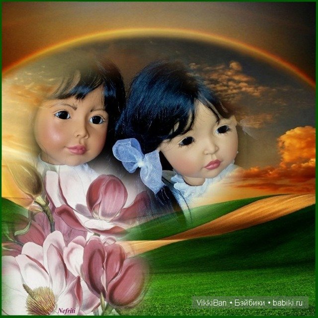 Коллекционные куклы от Joke Grobben Fifiane & Toeti, GÖTZ (фото 7)