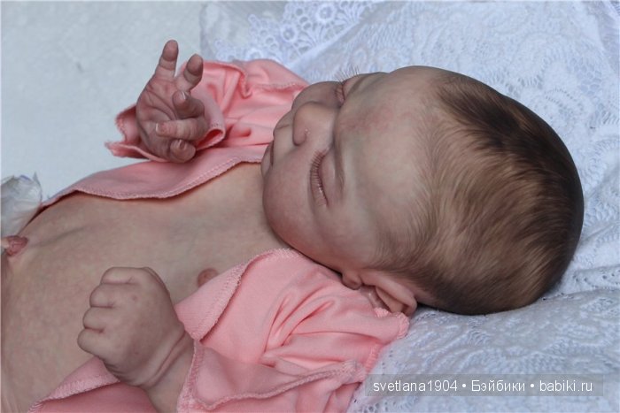 Новорожденная малышка. Кукла реборн Преображенской Светланы
