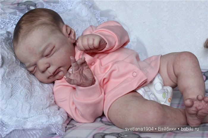 Новорожденная малышка. Кукла реборн Преображенской Светланы