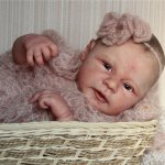Манюня.Первая фотосессия. Кукла реборн Светланы Преображенской