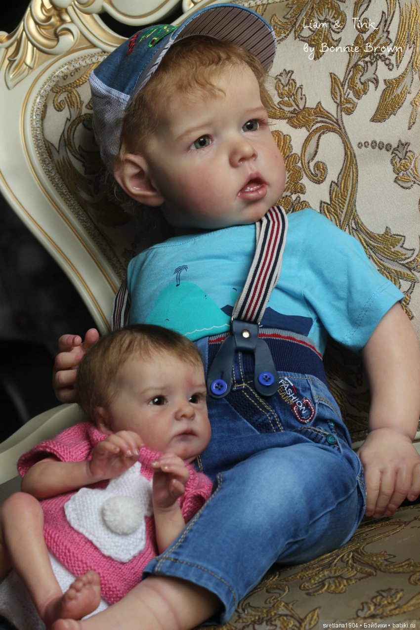 Братик и сестричка Лиам и Тинк от Bonnie Brown