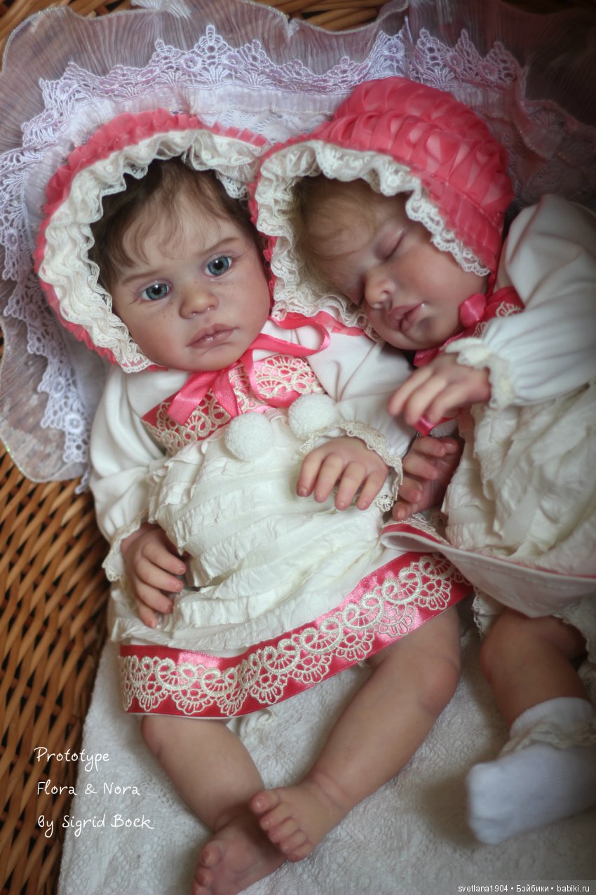 Prototype Flora & Nora by Sigrid Bock. Куклы реборн Преображенской Светланы