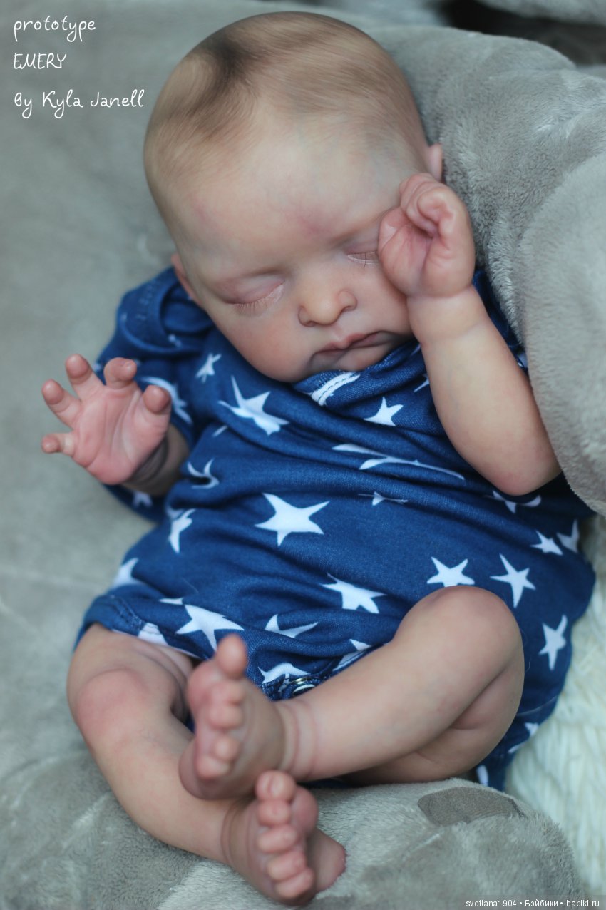 Прототип Emery скульптора Kyla Janell,куклы реборн Светланы Преображенской