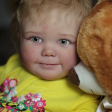 Чудь Белоглазая моя. Realborn 7 month June Awake, Куклы реборн Светланы Преображенской