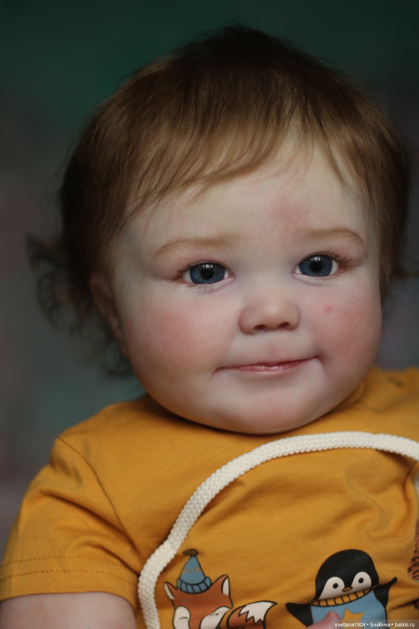 Колобок Нюшенька. Куклы реборн Светланы Преображенской (фото 2)