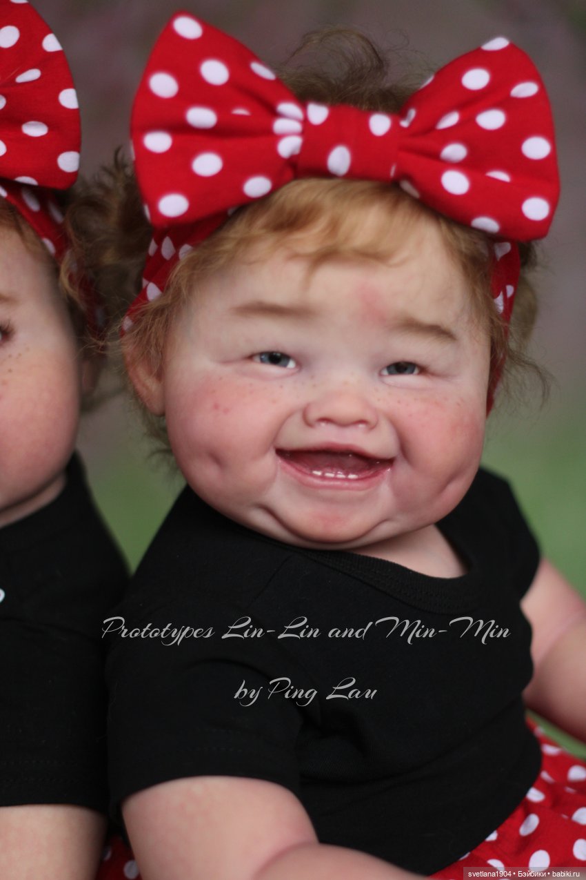 Вот такие душечки после баньки Хрюшечки. Прототипы Lin-Lin и Min-Min от Ping Lau