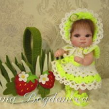 Кукла реборн Дина-16 (20 см) Кукла реборн Дина-16 (20 см)