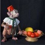 Авторские куклы Светланы Гришко. Обезьянка Марсель