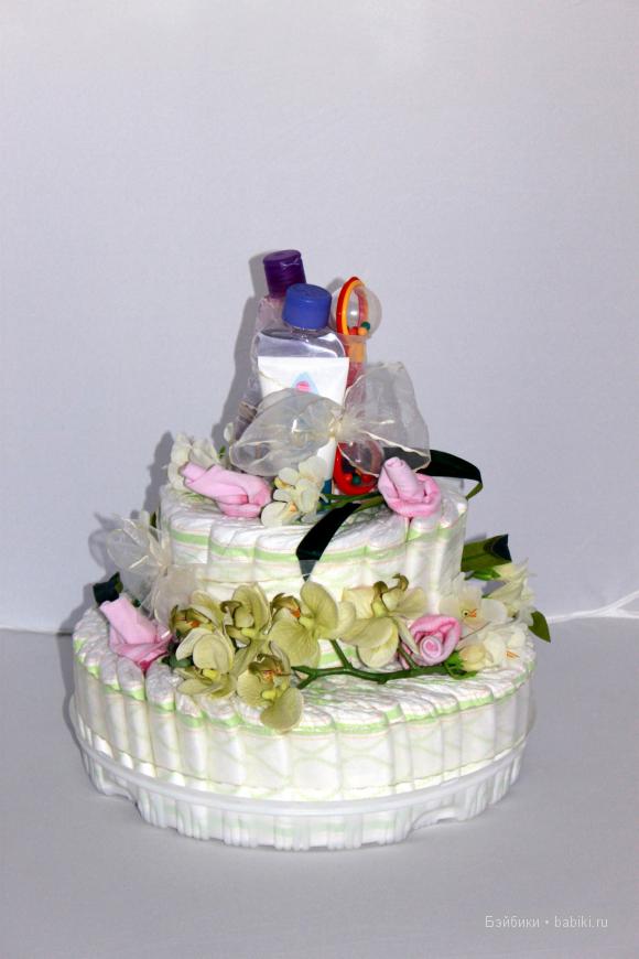 Торт из памперсов, Вишня Виктория