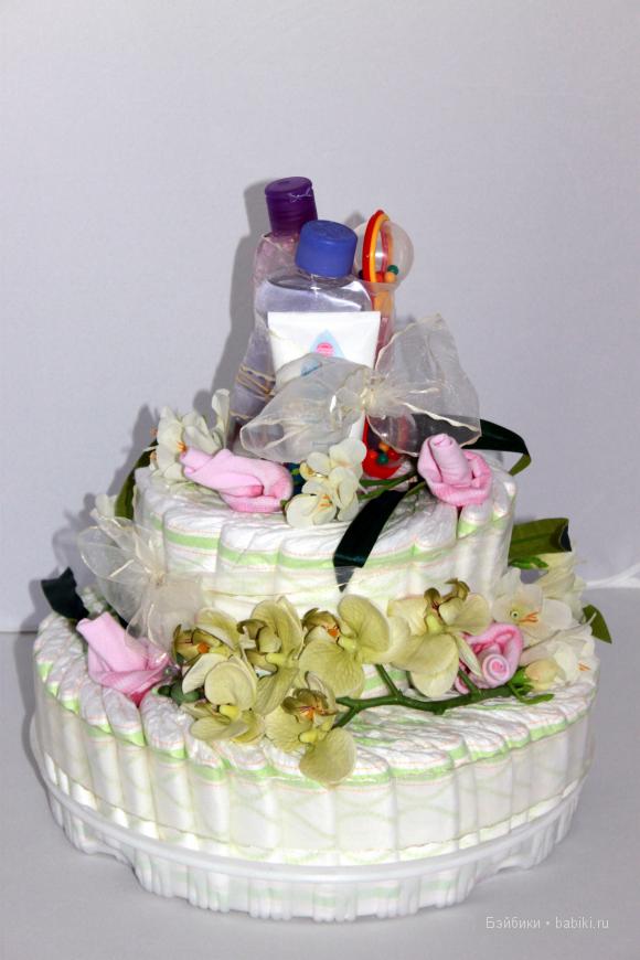 Торт из памперсов, Вишня Виктория