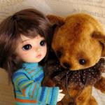 Артюша, авторский медвежонок Беспаловой Екатерины и Луняша с Таей от Фейриленда!!! (добавила Таечку)