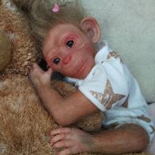 Бонька-обезьянка реборн Рязановой Елены