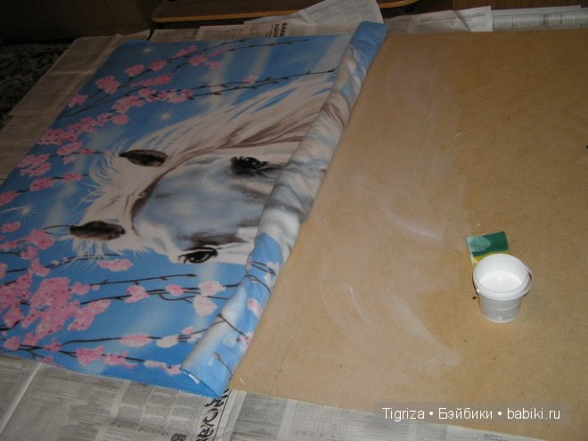 Символ года в интерьере квартиры. МК по созданию огромной"гобеленовой" картины (фото 6)