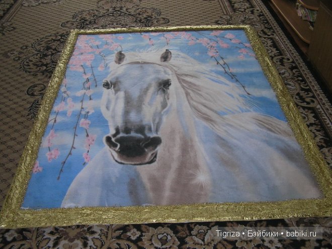 Символ года в интерьере квартиры. МК по созданию огромной"гобеленовой" картины