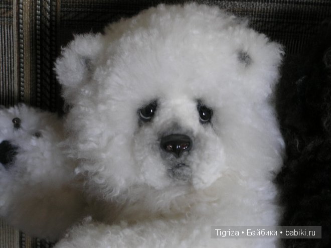 Разномастная двойня. Мишки из натурального меха