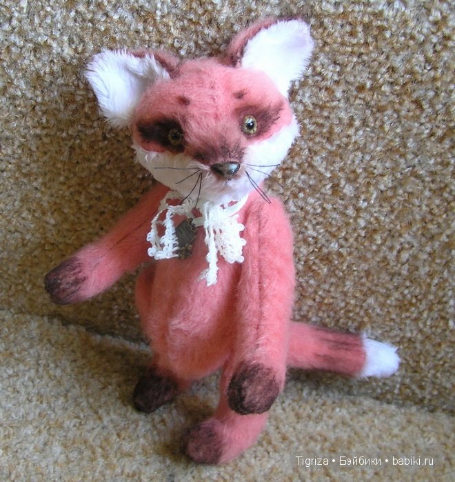 Забота лисенка Патрика. Авторская игрушка Марины Непокрытых