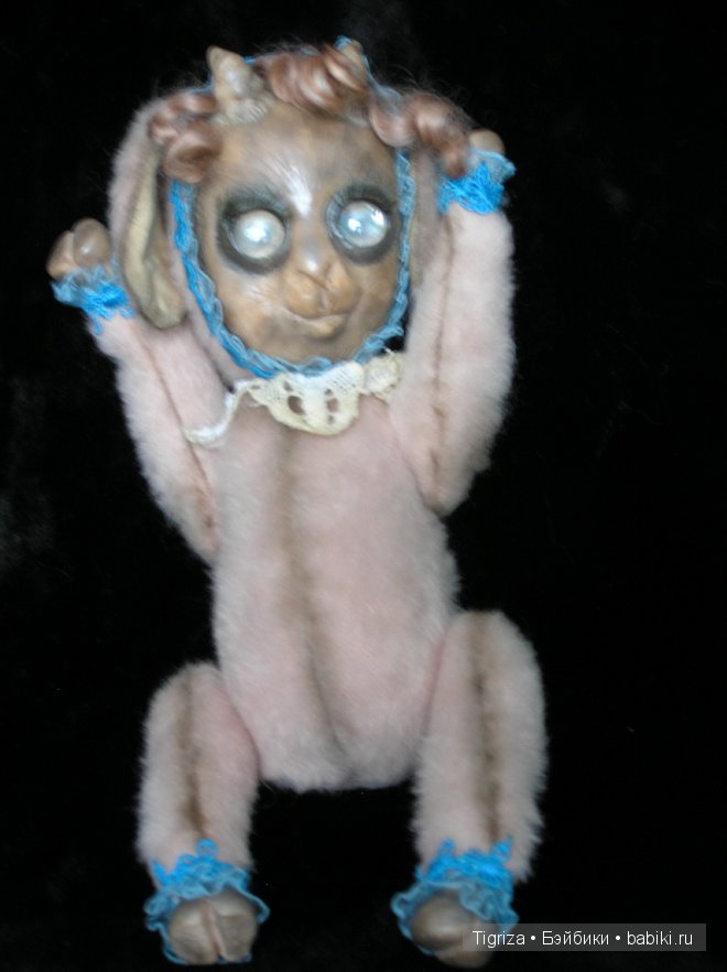 Мой вклад в козье стадо — Игрушки в смешанной технике (мех и глина): Арт