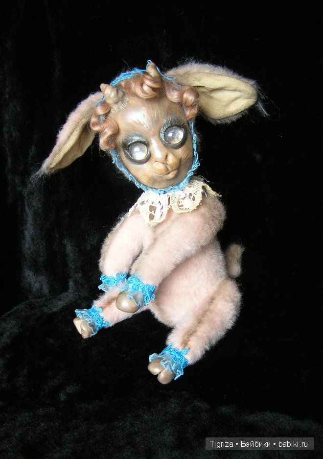 Мой вклад в козье стадо — Игрушки в смешанной технике (мех и глина): Арт