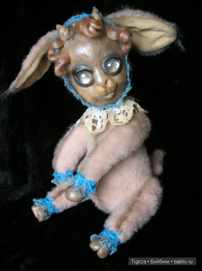 Мой вклад в козье стадо — Игрушки в смешанной технике (мех и глина): Арт