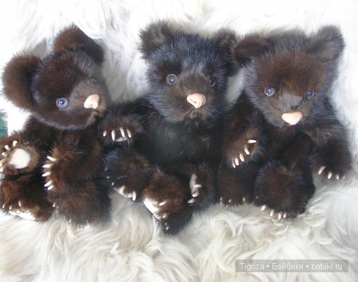 ТройНяшки. Авторские медвежата тедди из натурального меха Марины Непокрытых (фото 4)